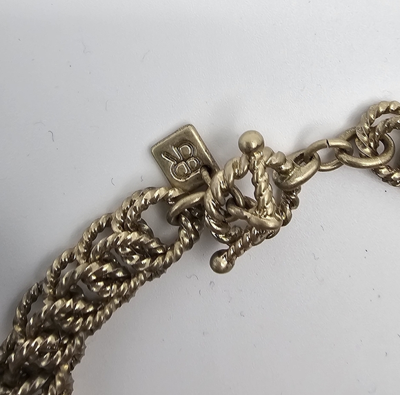 Banana Republic Nautical Rope Charm Bracelet T Clasp Bronze Brass - Picture 6 of 14
